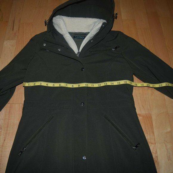 LAUREN RALPH LAUREN Women's sz XS Dark Green Coat Jacket - EXCELLENT CONDITION! - Picture 4 of 9